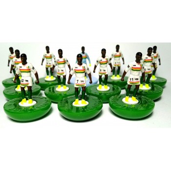 Subbuteo Andrew Table Soccer Guinea National Football Team on classic Hasbro bases